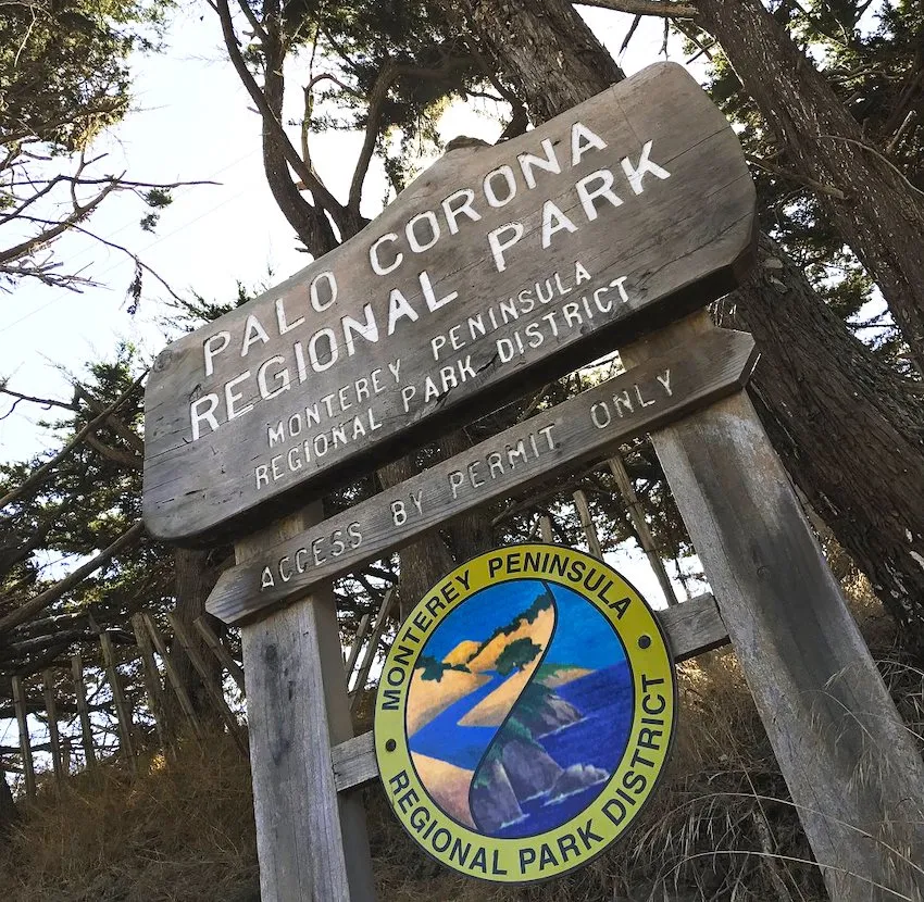 Panneau du parc régional Palo Corona